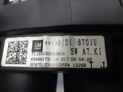 Peça sobressalente para automóvel em segunda mão quadrante por opel mokka edition ecoflex referências oem iam 95136701  