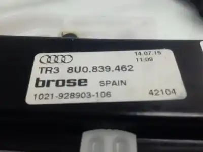Second-hand car spare part rear left window regulator for audi q3 (8ug) attraction oem iam references 8k0959811a  