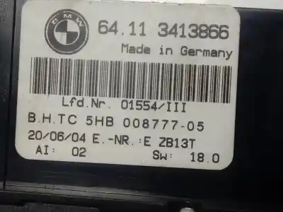 Peça sobressalente para automóvel em segunda mão comando de sofagem (chauffage / ar condicionado) por bmw x3 (e83) 3.0d referências oem iam 3413866  