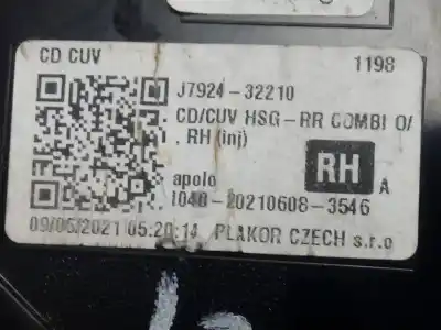 Автозапчастина б/у правий ліхтар для kia xceed drive посилання на oem iam 92402j7350  