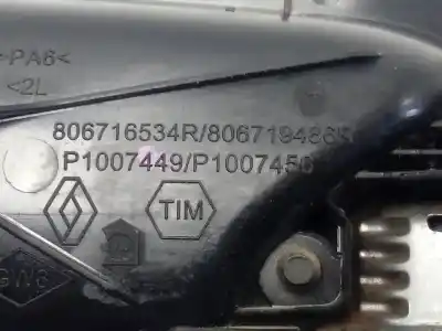 Second-hand car spare part interior left front handle for dacia duster ii essential 4wd oem iam references 806716534r  