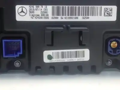 Peça sobressalente para automóvel em segunda mão display gps / multimídia por mercedes-benz clase gla (w156) 651930 referências oem iam a2469007018  