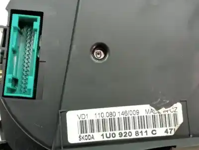 Piesă de schimb auto la mâna a doua ceas bord pentru skoda octavia berlina (1u2) rs 1.8 t referințe oem iam 1u0920811c  