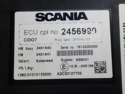 Second-hand car spare part electronic module for scania r500 500 oem iam references 2456990  