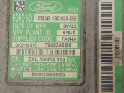 Автозапчастина б/у компресор кондиционера для ford ranger (tke) doble cabina 4x4 xlt limited посилання на oem iam eb3b19d629db  