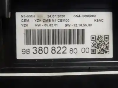 Peça sobressalente para automóvel em segunda mão quadrante por citroen berlingo start m referências oem iam 9838082280  