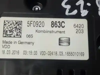 Second-hand car spare part dashboard for seat leon st (5f8) reference plus oem iam references 5f0920863c  