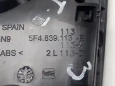 Second-hand car spare part interior left rear handle for seat leon st (5f8) reference plus oem iam references 5f4839113b  