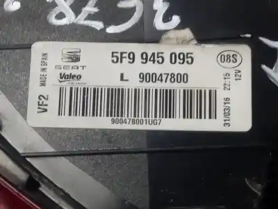 Second-hand car spare part left tailgate light for seat leon st (5f8) reference plus oem iam references 5f9945095  