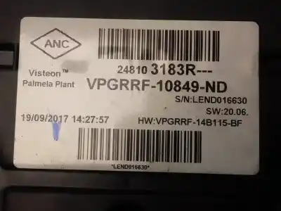 Peça sobressalente para automóvel em segunda mão quadrante por renault captur xmod referências oem iam 248103183r  