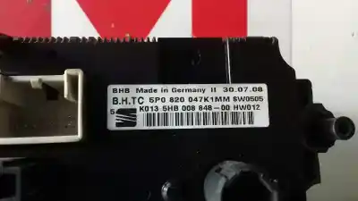 Peça sobressalente para automóvel em segunda mão comando de sofagem (chauffage / ar condicionado)  por seat toledo (5p2) 1.9 tdi referências oem iam 5p0820047k  