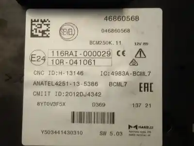 Second-hand car spare part fuse box unit for citroen jumper combi 4h02 oem iam references 46860568  