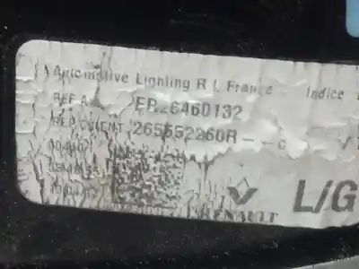 Автозапчасти б/у внутренний левый задний фонарь за renault talisman intens ссылки oem iam 265552260r  