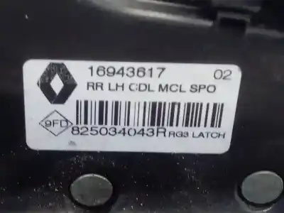 Автозапчастина б/у замок дверей заднього лівого для renault talisman intens посилання на oem iam 16943617  
