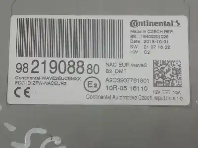 Pezzo di ricambio per auto di seconda mano sistema di navigazione gps per citroen c3 elle riferimenti oem iam 9821908880  