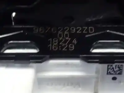 Second-hand car spare part right front power window switch for citroen c3 elle oem iam references 96762292zd  