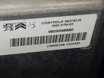 Pezzo di ricambio per auto di seconda mano centralina motore per citroen c3 elle riferimenti oem iam 9829598880