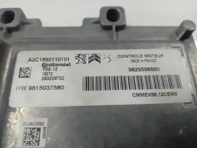 Second-hand car spare part ecu engine control for citroen c3 elle oem iam references 9829598880  