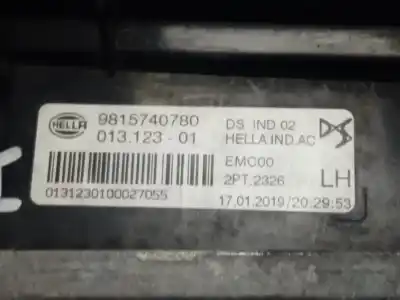 Second-hand car spare part front left headlight for citroen ds7 crossback (x74) oem iam references 9815740780  