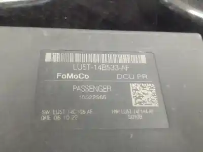 Second-hand car spare part passenger side right window regulator for ford puma (j2k, cf7) 1.0 ecoboost mhev oem iam references l1tb14a389be   Second-hand car spare part passenger side right window regulator for ford puma (j2k, cf7) 1.0 ecoboost mhev oem iam references l1tb14a389be