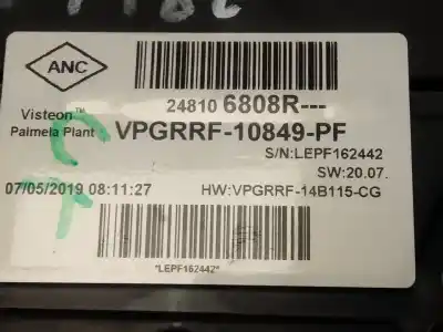 Peça sobressalente para automóvel em segunda mão quadrante por renault captur limited referências oem iam 248106808r  
