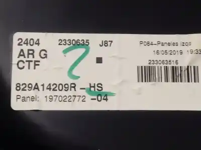 Автозапчасти б/у обивка задней левой двери за renault captur limited ссылки oem iam   