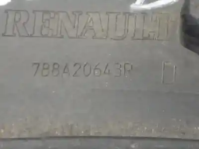 Second-hand car spare part right rear winglet for renault captur limited oem iam references 788a20643r  