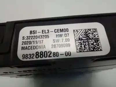 Second-hand car spare part fuse box unit for citroen jumpy fugón 1.5 blue-hdi fap oem iam references 9832880280  