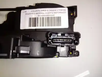 Second-hand car spare part rear left door lock for renault scenic iii grand dynamique oem iam references   