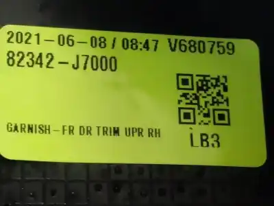 Автозапчасти б/у обивка передней правой двери за kia xceed drive ссылки oem iam 82342j7000  