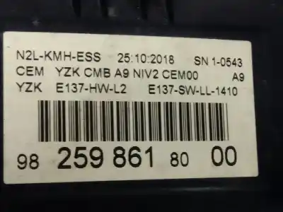 Peça sobressalente para automóvel em segunda mão quadrante por peugeot 208 access referências oem iam 9825986180  