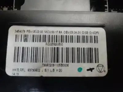 Pièce détachée automobile d'occasion commande de chauffage / climatisation pour mini one 1.4 55 kw références oem iam 3454079  