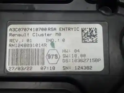 Peça sobressalente para automóvel em segunda mão quadrante por dacia duster ii motor 1.5 ltr. - 85 kw blue dci diesel fap cat referências oem iam 248091014r  