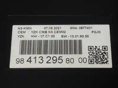 Peça sobressalente para automóvel em segunda mão quadrante por opel corsa f design & tech referências oem iam 9841329580  