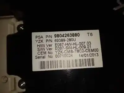 Peça sobressalente para automóvel em segunda mão quadrante por peugeot 3008 access referências oem iam 9677785180  