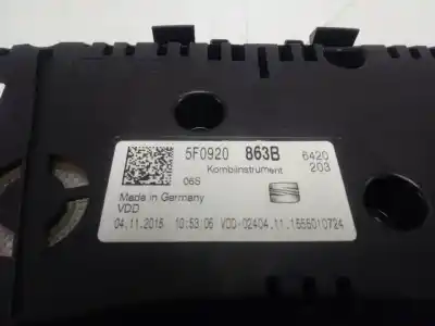 Peça sobressalente para automóvel em segunda mão quadrante por seat leon sc (5f5) 1.2 tsi referências oem iam 5f0920863b  