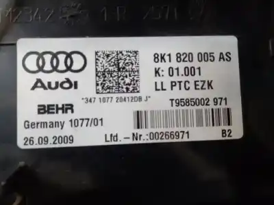 Автозапчастина б/у повне нормальне опалення для audi q5 (8r) 3.0 tdi advanced edition quattro (190kw) посилання на oem iam   