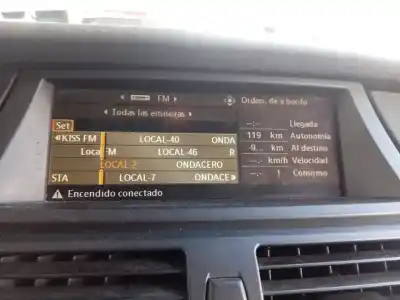 Second-hand car spare part multifunction display for bmw x6 (e71) 3.0 turbodiesel cat oem iam references 19080713