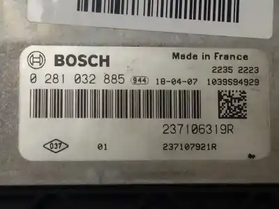 Second-hand car spare part ecu engine control for renault kangoo dynamique acción especial oem iam references 0281032885  