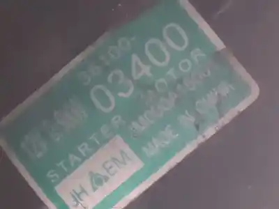 Second-hand car spare part starter motor for kia picanto urban oem iam references 36100-03400