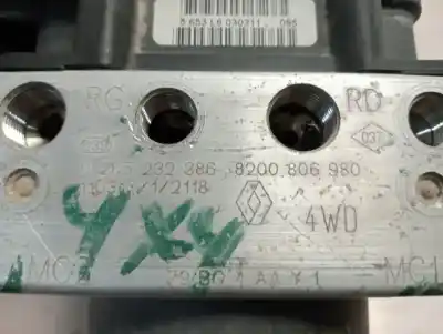 Peça sobressalente para automóvel em segunda mão abs por dacia duster ambiance 4x2 referências oem iam 8200806980  