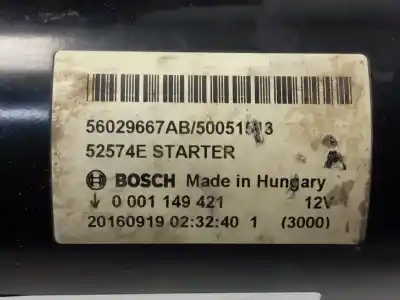 Second-hand car spare part starter motor for jeep grand cherokee iii (wh, wk) 3.7 v6 4x4 oem iam references 0001149421  
