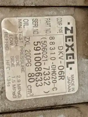 Second-hand car spare part air conditioning compressor for citroen c1 audace oem iam references 883100h020c  