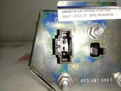 Second-hand car spare part tailgate back door handle for seat leon st (5f8) reference connect oem iam references 5f0827566c  