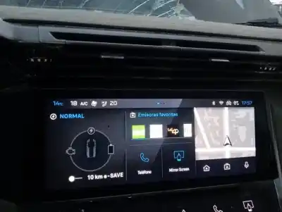 Peça sobressalente para automóvel em segunda mão display gps / multimídia por peugeot 308 1.6 referências oem iam 9837654580