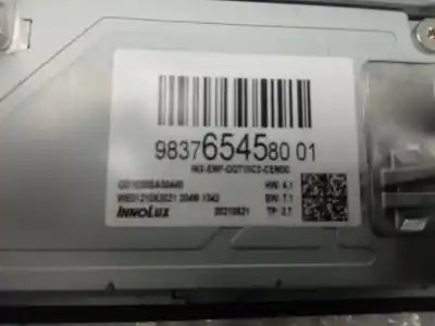 Second-hand car spare part multifunction display for peugeot 308 1.6 oem iam references 9837654580  