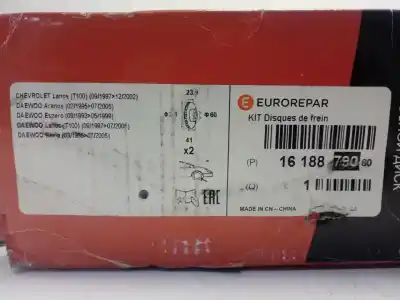 Second-hand car spare part front disc brake for daewoo lanos 1.6 cat oem iam references 1618879080  