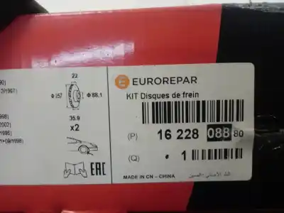 Second-hand car spare part front disc brake for opel frontera a 2.8 turbodiesel oem iam references 1622808880  