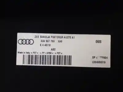 Pièce détachée automobile d'occasion plage arrière pour audi a1 sportback (gba) 1.0 tfsi références oem iam 82a867769xa6  