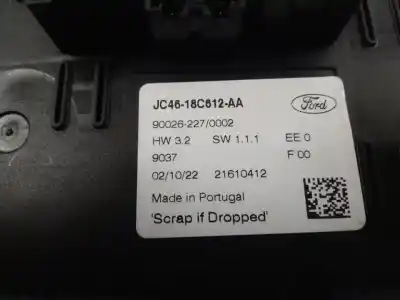 Second-hand car spare part climate control for ford f-max 500 oem iam references jc4618c612aa  